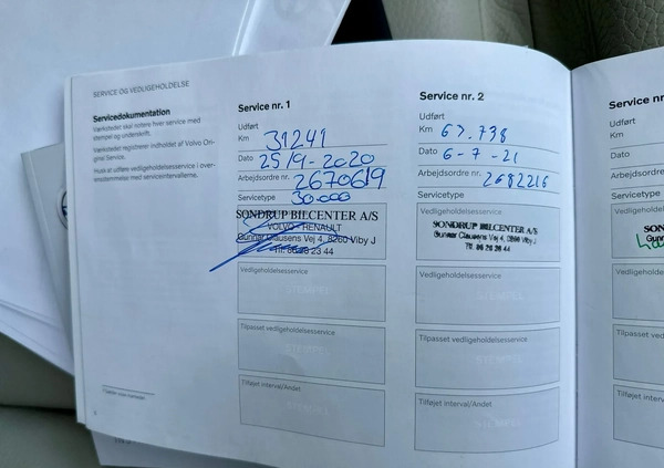 Volvo V60 cena 99900 przebieg: 167502, rok produkcji 2019 z Brzozów małe 631